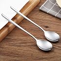 Stainless Steel Long Handle Spoon Iced Tea Spoon, Coffee Spoon, Ice Cream Spoon, Cocktail Stirring Spoons for Milks Tea Mixing Cocktail Stirring Coffee Milkshake Cold Drink (Pack of 2)