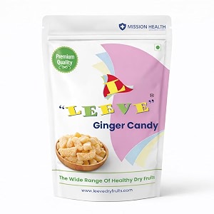 leeve dried ginger candy 400g  natural digestive amp travel friendly spicy-sweet ginger cubes  mouth freshener  no preservatives added