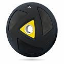LEEWAY Rubber Weight Plates for Home Gym | 10kg x 2 (Total 20kg) | 51mm Hole for Olympic Bar | Heavy-Duty Gym Plates | Rubber Coated for Barbell & Dumbbell Home Workout & Strength Training (Black, 10kg Pair)