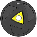 LEEWAY Rubber Weight Plates for Home Gym | 12.5kg x 2 (Total 25kg) | 51mm Hole for Olympic Bar | Heavy-Duty Gym Plates | Rubber Coated for Barbell & Dumbbell Home Workout & Strength Training (Black, 12.5kg Pair)