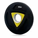 LEEWAY Rubber Weight Plates for Home Gym | 2.5kg x 2 (Total 5kg) | 51mm Hole for Olympic Bar | Heavy-Duty Gym Plates | Rubber Coated for Barbell &amp; Dumbbell Home Workout &amp; Strength Training (Black, 2.5kg Pair)