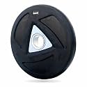LEEWAY Rubber Weight Plates for Home Gym | 7.5kg x 2 (Total 15kg) | 51mm Hole for Olympic Bar | Heavy-Duty Gym Plates | Rubber Coated for Barbell &amp; Dumbbell Home Workout &amp; Strength Training (Black, 7.5kg Pair)