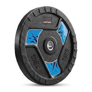 LEEWAY Rubber Weight Plates for Home Gym