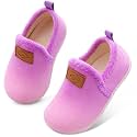 Lefflow Toddler Slippers Boys Girls House Shoes Slip on Baby Sock Shoes Lightweight Outdoor Walking Shoes