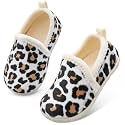Lefflow Toddler Slippers Boys Girls House Shoes Slip on Baby Sock Shoes Lightweight Outdoor Walking Shoes