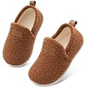 Lefflow Toddler Slippers Boys Girls House Shoes Slip on Baby Sock Shoes Lightweight Outdoor Walking Shoes