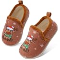 Lefflow Toddler Slippers Boys Girls House Shoes Slip on Baby Sock Shoes Lightweight Outdoor Walking Shoes