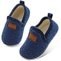 Lefflow Toddler Slippers Boys Girls House Shoes Slip on Baby Sock Shoes Lightweight Outdoor Walking Shoes