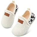 Lefflow Toddler Slippers Boys Girls House Shoes Slip on Baby Sock Shoes Lightweight Outdoor Walking Shoes