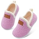 Lefflow Toddler Slippers Boys Girls House Shoes Slip on Baby Sock Shoes Lightweight Outdoor Walking Shoes