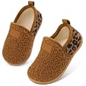 Lefflow Toddler Slippers Boys Girls House Shoes Slip on Baby Sock Shoes Lightweight Outdoor Walking Shoes