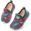 Lefflow Toddler Slippers Boys Girls House Shoes Slip on Baby Sock Shoes Lightweight Outdoor Walking Shoes