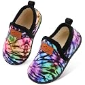 Lefflow Toddler Slippers Boys Girls House Shoes Slip on Baby Sock Shoes Lightweight Outdoor Walking Shoes