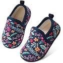 Lefflow Toddler Slippers Boys Girls House Shoes Slip on Baby Sock Shoes Lightweight Outdoor Walking Shoes