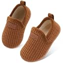Lefflow Toddler Slippers Boys Girls House Shoes Slip on Baby Sock Shoes Lightweight Outdoor Walking Shoes