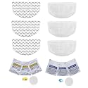 LeFix 6 Pack Washable Steam Mop Pads Replacement + 6 Fragrance Discs Compatible with Bissell Powerfresh 1940 1440 1544 1806 2075 Series, Model 19402 19404 19408 19409 1940a 1940f 1940q 1940t 1940w