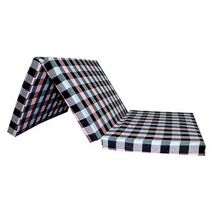 foldable foam mattress single bed folding single bed matterss for floor travelling light weight 01multicolor 0 3 folding 72  36  2 3 fold