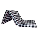 Foldable Foam Mattress Single Bed| Folding Single Bed Matterss for Floor, Travelling, Light Weight 01(Multicolor 0, 3 Folding 72 * 36 * 2) (3 FOLD)