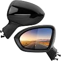Left Driver Side Rear View Mirror Replacement for Chevrolet Chevy Cruze 2017 2018 2019 2020 2021 2022 2023- Rearview Mirrors with 5Pins,Electric Adjustment and Heating，Black