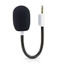 LEFXMOPHY White Blackshark V2 Mic Replacement for Razer BlackShark V2 and V2 Pro Wireless Gaming Headset 3.5mm Detachable Game Boom Microphone(Not for 2023 Version)