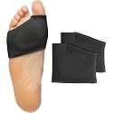 Leg Cushion Pad Metatarsal Pads for Men &amp; Women | Ball of Foot Pain Relief Cushions for Sesamoiditis, Metatarsalgia &amp; Morton's Neuroma | Fabric Sleeves with Gel Inserts, Black, Large (1 Pair)