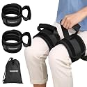 Leg Lifter Strap Set of 2 for Limited Mobility,Thigh Lifter Strap with Padded Grip and Loop for Knee Hip Surgery Recovery Aids,Mobility Aids Tool Get in and Out of Bed,Car,Wheelchair