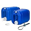 Legacy Food Storage Emergency Water Storage 5 Gallon Water Tank - BPA-Free, Food Grade, Portable, Stackable, Easy Fill - Survival Supply Water Container