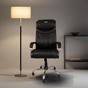 legacy high back office chair  ergonomic design with adjustable armrests amp lumbar support  premium executive finish  ultra comfort for home amp office use midnight snow