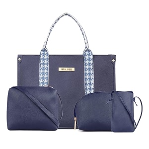 legal bribe front strap textured tote bag combo of 4