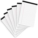 Legal Pads 5x8 Inch Writing Pads for Office Note Pads 5x8 for Work, 6 Pack
