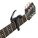 legend's One Handed Trigger Guitar Metal Capo Quick Change For Ukulele, Electric And Acoustic Guitars (ALLOY) (SLIVER)