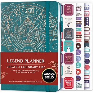Legend Planner Undated Weekly Daily Goal