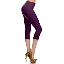 Leggings Depot Women's High Waisted No-Roll Leggings, 1" Waistband
