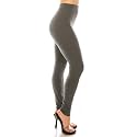 Leggings Depot Women's High Waisted No-Roll Leggings, 1" Waistband