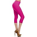 Leggings Depot Women's High Waisted No-Roll Leggings, 1" Waistband