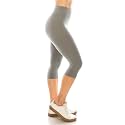 Leggings Depot Women's High Waisted No-Roll Leggings, 3" Waistband