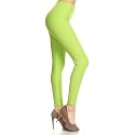 Leggings Depot Women's High Waisted No-Roll Leggings, 1" Waistband