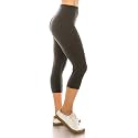 Leggings Depot Women's High Waisted No-Roll Leggings, 1" Waistband