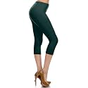 Leggings Depot Women's High Waisted No-Roll Leggings, 1" Waistband