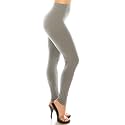 Leggings Depot Women's High Waisted No-Roll Leggings, 1" Waistband