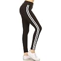 Leggings Depot Women's High Waisted No-Roll Leggings, 3" Waistband