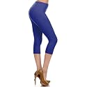 Leggings Depot Women's High Waisted No-Roll Leggings, 1" Waistband