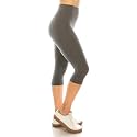 Leggings Depot Women's High Waisted No-Roll Leggings, 3" Waistband