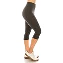 Leggings Depot Women's High Waisted No-Roll Leggings, 3" Waistband