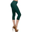 Leggings Depot Women's High Waisted No-Roll Leggings, 1" Waistband