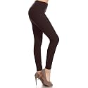 Leggings Depot Women's High Waisted No-Roll Leggings, 1" Waistband