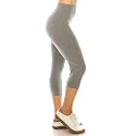 Leggings Depot Women's High Waisted No-Roll Leggings, 1" Waistband