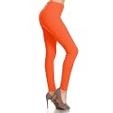 Leggings Depot Women's High Waisted No-Roll Leggings, 1" Waistband