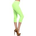 Leggings Depot Women's High Waisted No-Roll Leggings, 1" Waistband