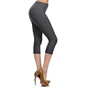 Leggings Depot Women's High Waisted No-Roll Leggings, 1" Waistband